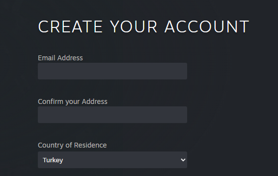 Steam Hesap Kurma Adımları