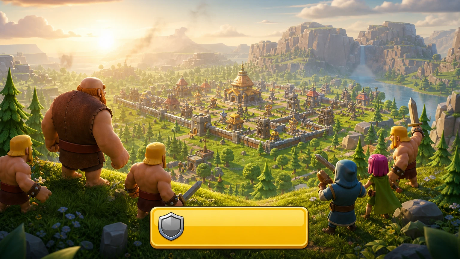 Clash of Clans yeni köy başlatma ekranı
