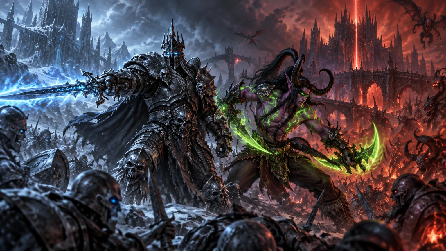 World of Warcraft genişleme paketlerinde tanıtılan Death Knight ve Demon Hunter karakterleri
