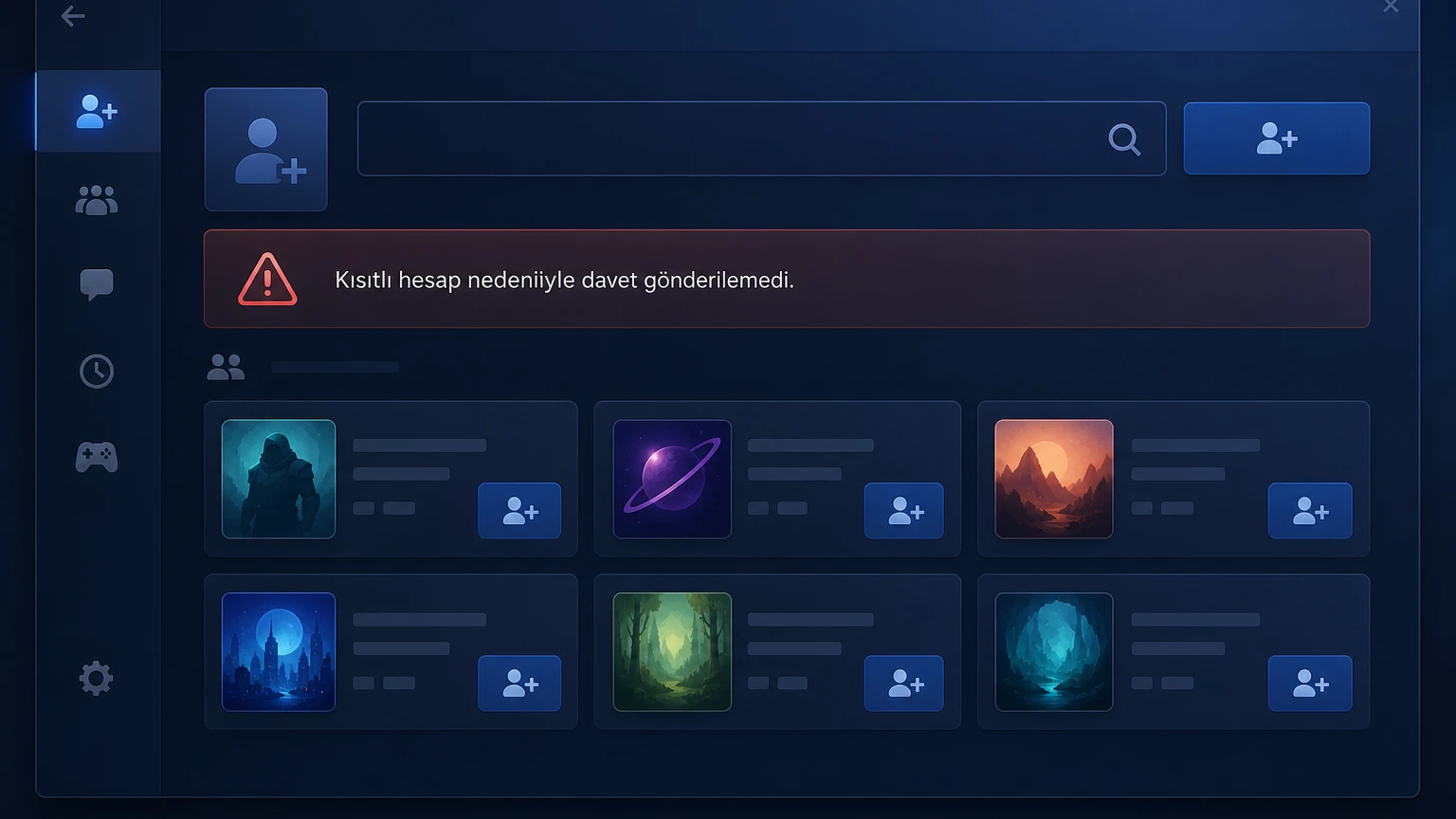Steam kısıtlı hesap arkadaş ekleme uyarısı
