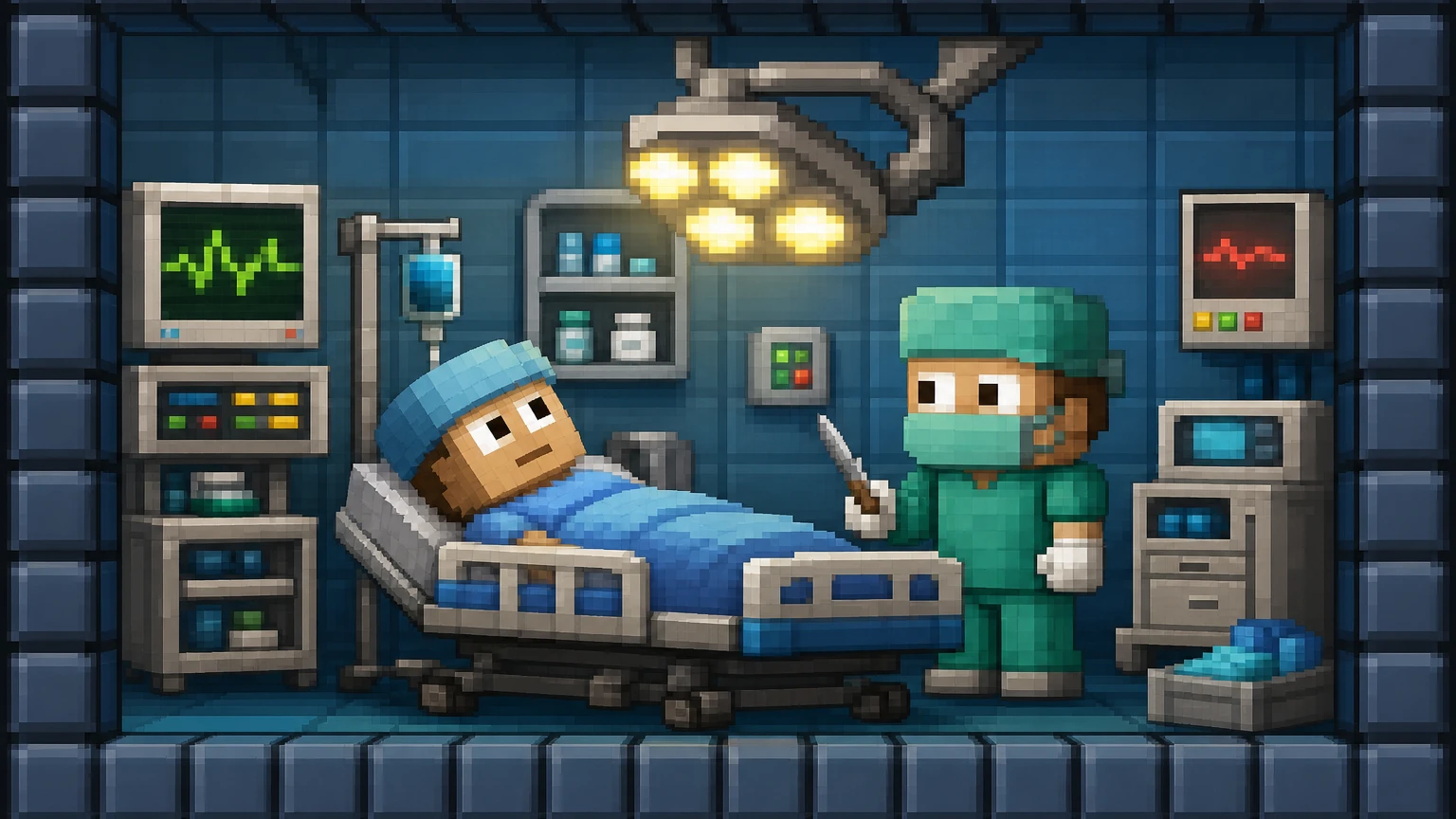 Growtopia hastane odasında surgery hazırlığı