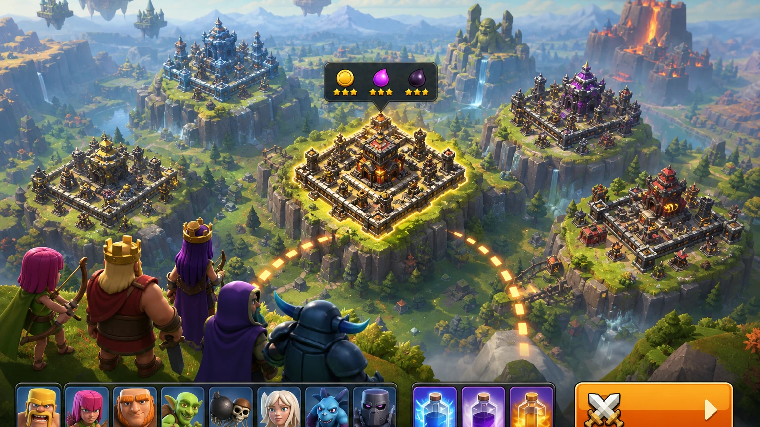 Clash of Clans klan savaşı hedef seçimi