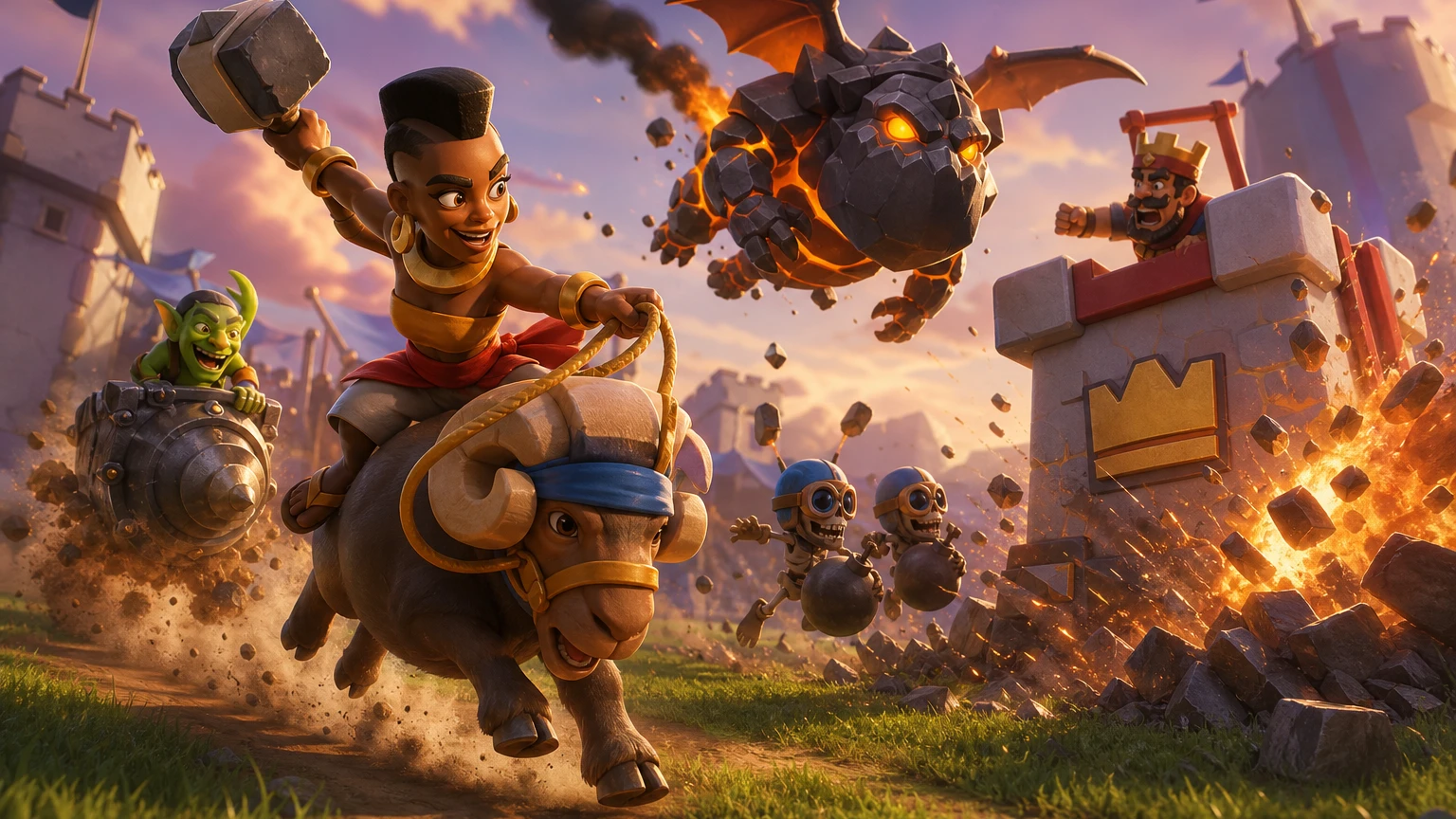 Ram Rider ve Lava Hound arena hücumu