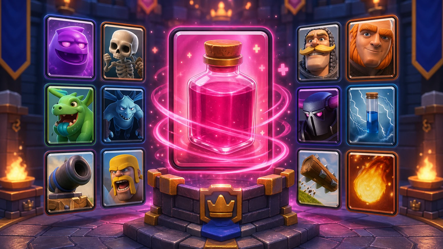 Clash Royale eski İyileştirme Büyüsü kartı