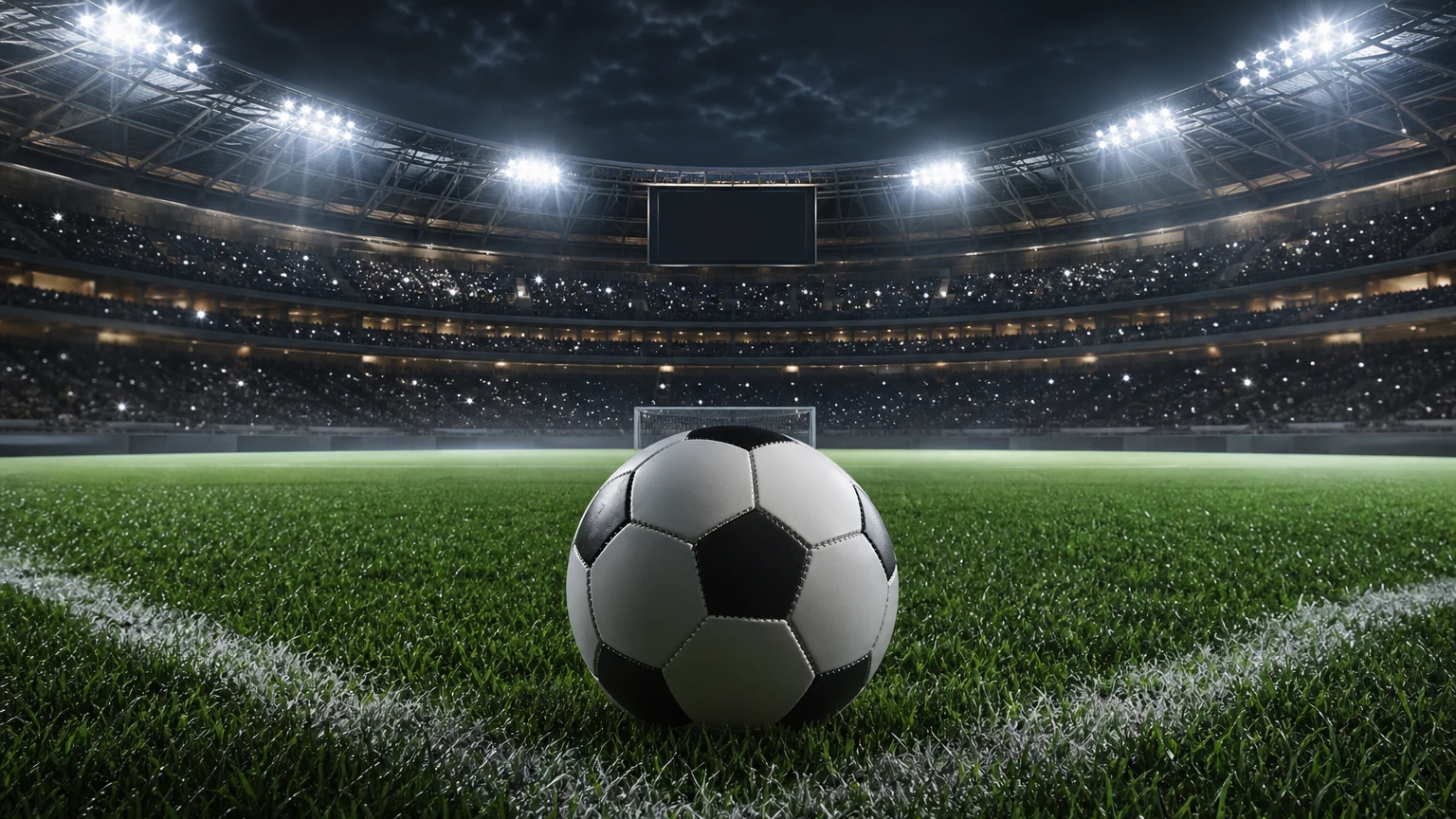 FC 27 stadyumunda futbol topu