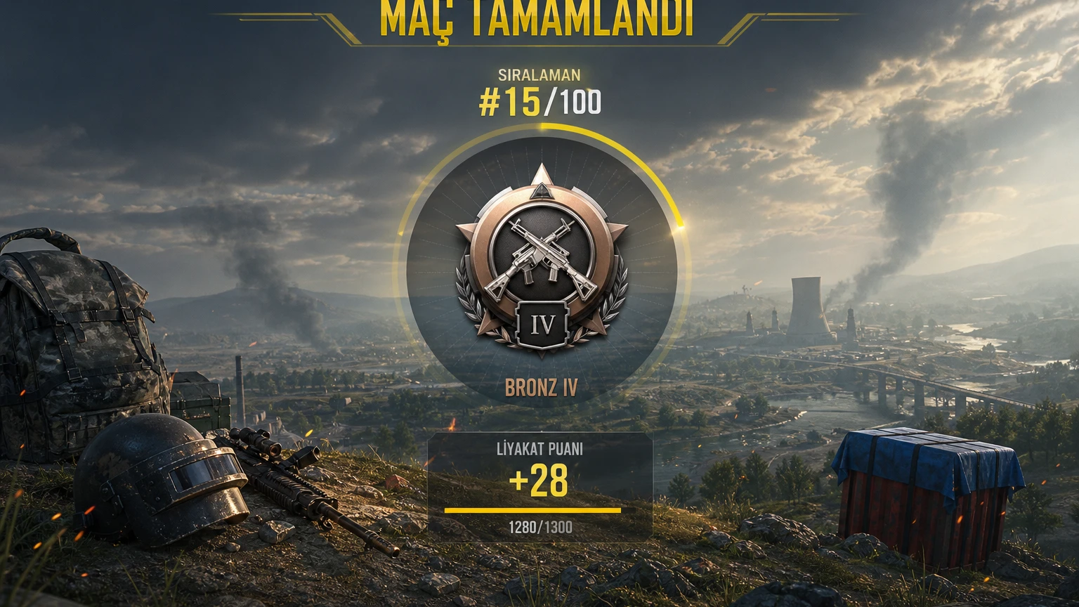 PUBG Mobile maç sonu sıralaması ve liyakat puanı