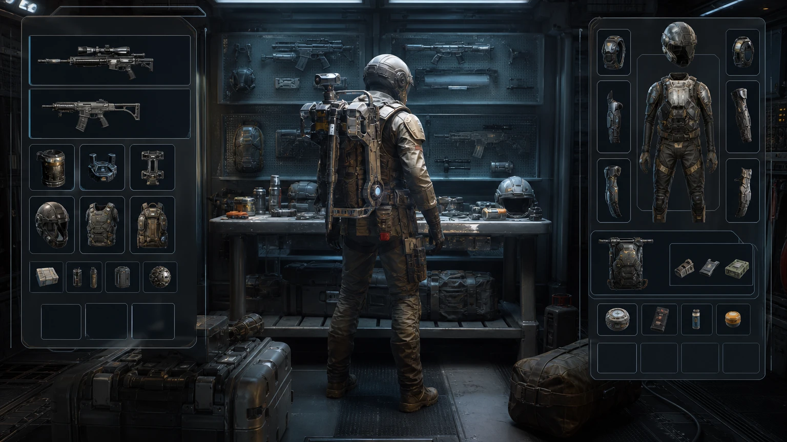 ARC Raiders karakter teçhizatı ve lobi hazırlık ekranı