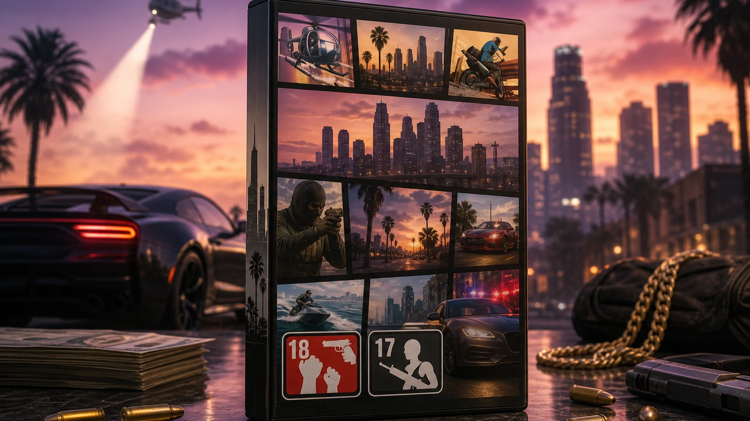 GTA 5 PEGI 18 ve ESRB Mature 17+ derecelendirmeleri